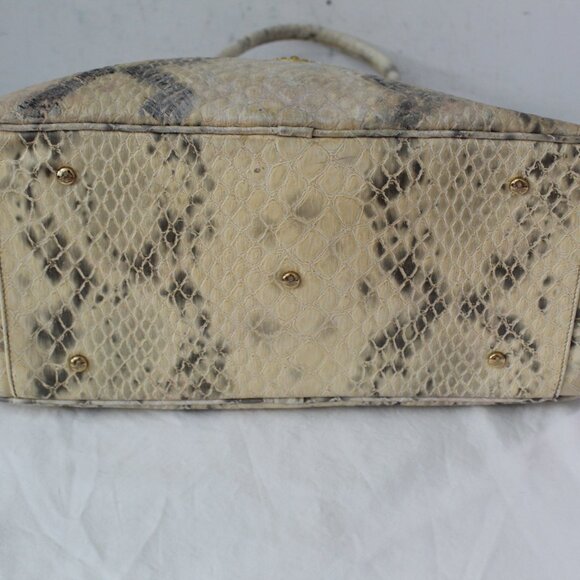 Vivienne Westwood Snake Print Leather Bowling Bag Shoulder Bag Tote Yasmine - Picture 9 of 15